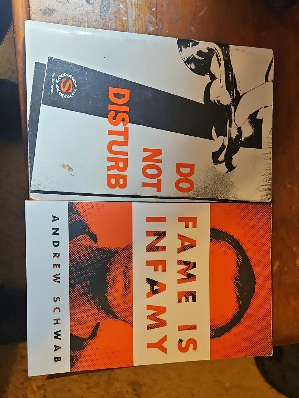 Andrew Schwab Project 86 Book Bundle Fame Is Infamy and Do Not Disturb Poem Book